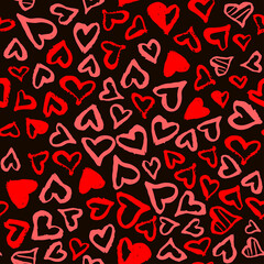 Seamless pattern with heart. Vector illustration..