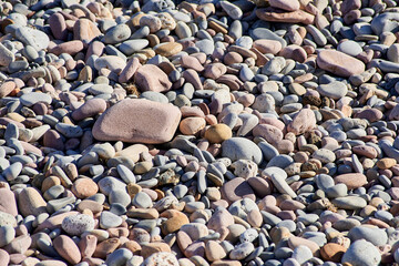 Set of rocks making ground