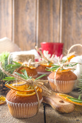 Rosemary orange muffins