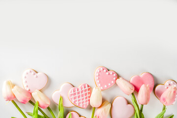 Fototapeta na wymiar Valentine day cookies