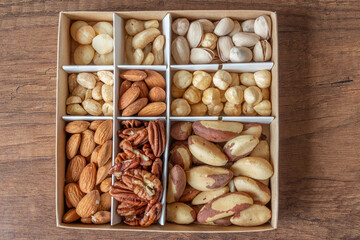 almonds nuts, backgrounds, blanched hazelnuts, box, brazil nuts, cashew, hazelnut, ingredient, mix, mixed, natural, nature, nut, nutrition, organic, peanut, pecans, peeled macadamia nuts, pistachio, r