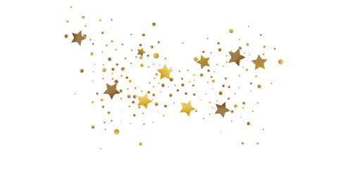 Golden casual confetti background.