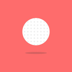 Golf ball icon. Vector illustration.