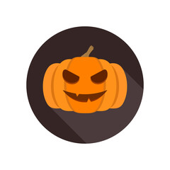 Halloween pumpkin. Vector illustration.