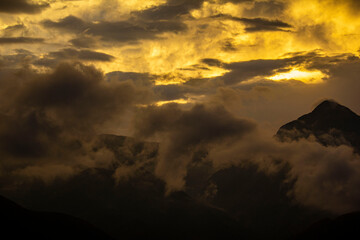 clouds at sunset