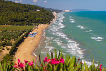 Baia Calenella beach, Vico del Gargano, Foggia, Italy