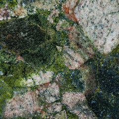 Green Granite Stone Texture. High-resolution background. The background is suitable for design and 3D graphics