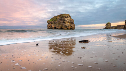 Marsden rock, South Shields, Sunset
