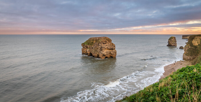 Marsden rock, South Shields, Sunset