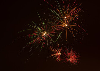 Fototapeta premium new year fireworks