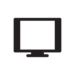 television icon - monitor sign symbol	