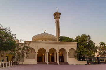 Fototapeta na wymiar Mosque in the Al Fahidi Historical District in Dubai, UAE