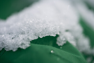 Textile textures with water drops and snow macro abstract