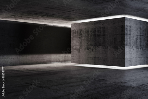 Abstract Concrete Interior Background Dark Room 3d Wall Mural Wallpaper Murals Evannovostro Abstract Concrete Interior Background Dark Room 3d Wall Mural Wallpaper Murals Evannovostro