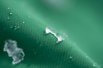 Textile textures with water drops and snow macro abstract