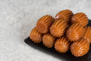 TULUMBA. Traditional Turkish Dessert tulumba.