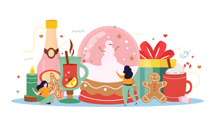 Winter Stuff Flat Composition