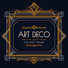 Art Deco Frame © Macrovector