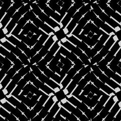 Black and white texture. Abstract seamless geometric pattern. 