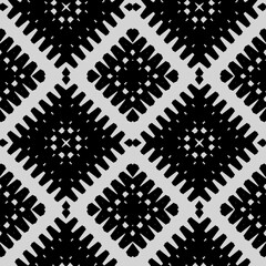 Black and white texture. Abstract seamless geometric pattern. 