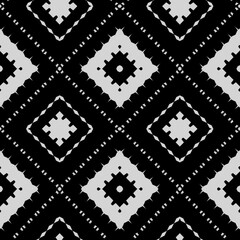 Black and white texture. Abstract seamless geometric pattern. 