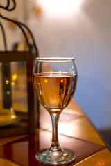 Tasting of local rose wine from Aix en Provence, Provence, France