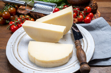 Cheese collection, Italian pasta filata aged cheese provolone from Cremona, Northwest of Italy