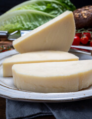 Cheese collection, Italian pasta filata aged cheese provolone from Cremona, Northwest of Italy