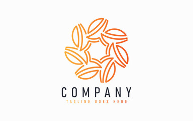 Obraz premium Abstract Modern Logo Design Based From Circular Round Lines. Geometric Colorful Lines Symbol. Usable For Business, Community, Foundation, Services, Tech, Company. Vector Logo Design Illustration.