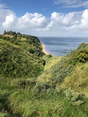 Beautiful danish landscape, Langstedhuller, island of Fur, Denmark