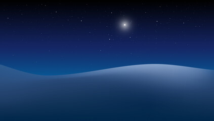 Obraz na płótnie Canvas illustration of a winter night starry sky backdrop, Astrology background
