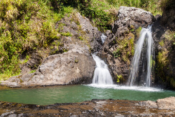 Obraz premium Small waterfall near Sagada village on Luzon island, Philippines