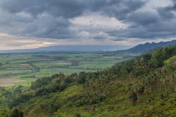 Evenig view of Negros Island landscape, Philippines