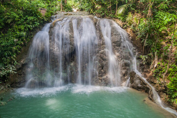 Lugnason Falls on Siquijor island, Philippines