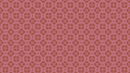 Patrón flor molécula negativo - marrón