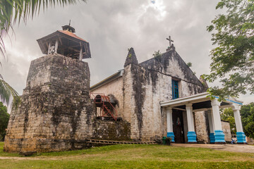 Our Lady of Divine Providence Parish church on Siquijor island, Philippines. - obrazy, fototapety, plakaty