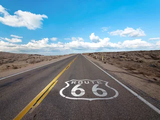 Poster Route 66 betonnen snelweg © AnneMarie