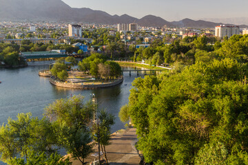 Skyline view of Khujand, Tajikistan