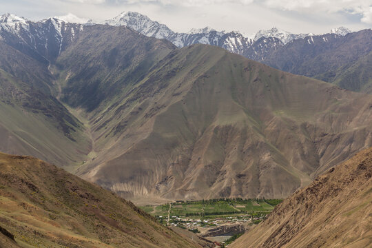 Zeravshan River Valley In Northern Tajikistan