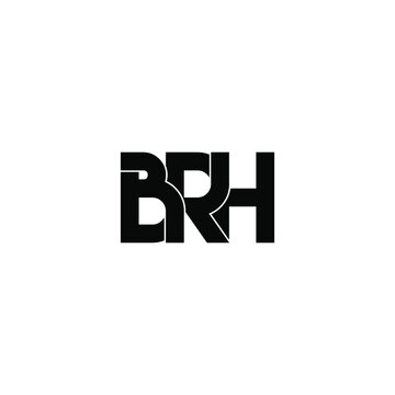 brh letter original monogram logo design