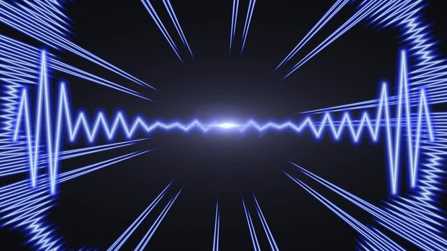 digital audio spectrum wave effect background