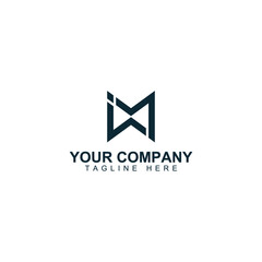imw icon vector logo design. imw template quality logo symbol inspiration