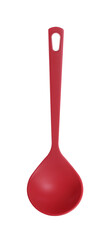 Soup ladle on white background. Kitchen utensils