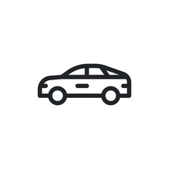 Car, vehicle, transportation line icon for web template and app. Vector illustration design on white background. EPS 10