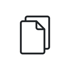 Business file documents line icon for web template and app. Vector illustration design on white background. EPS 10
