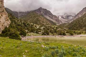 Small lake in Fann mountains, Tajikistan