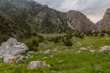Small lake in Fann mountains, Tajikistan