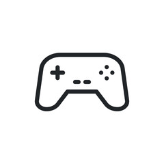 Gamepad, controller line icon for web template and app. Vector illustration design on white background. EPS 10 © Fourdoty