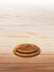 Premium Luxury Wooden plank table top interior background 