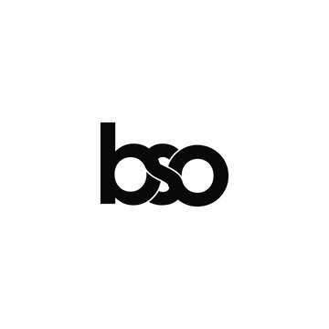bso letter original monogram logo design